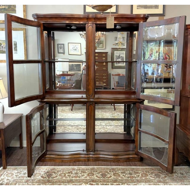 Late 20th Century Late 20th Century Bombe Front China Display Cabinet For Sale - Image 5 of 14