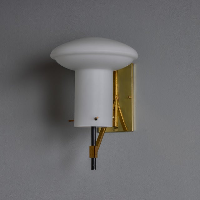 1970s Sculptural Glass and Brass Sconces Attributed to Ignazio Gardella - a Pair For Sale - Image 17 of 17