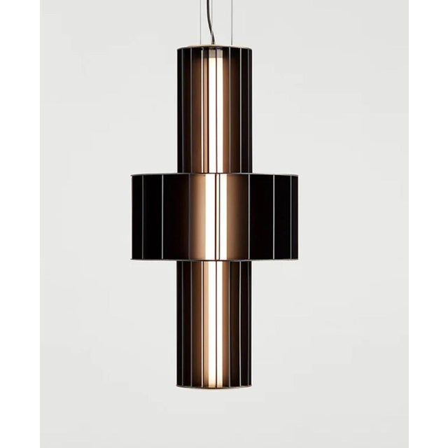 Not Yet Made - Made To Order T Me Black Mate Suspended Lamp by Stephen Burks Babel for Parachilna For Sale - Image 5 of 9