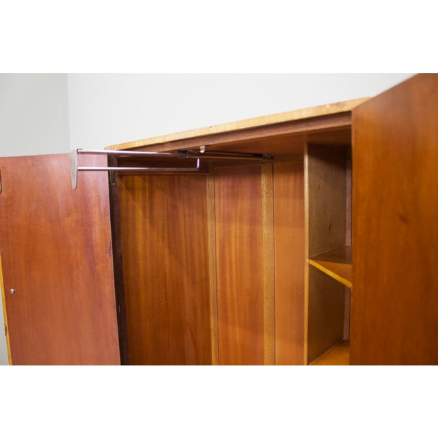 Mid-Century Oak Compact Wardrobe, 1950s For Sale - Image 6 of 8