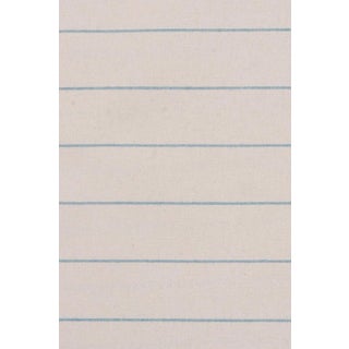 Cadiz Stripe Turquoise Double Width Fabric - Sample For Sale