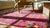 1920s Dark Pink Floral Open Field Antique Chinese Art Deco Rug 6' X 8'8" Handknotted Wool Carpet For Sale - Image 11 of 13
