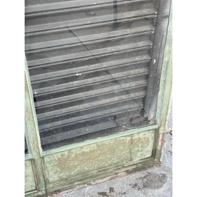 Green Authentic 1936 Art Deco Metal French Doors From the Harold S. Anderson Estate, Bel Air For Sale - Image 8 of 12