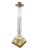 One of Chapmans most loved designs. A classic Roman column of glass on a squared brass base with new black rectangular...