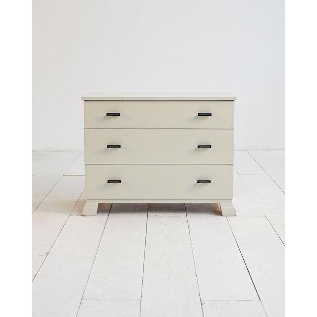 White Scandinavian Deco Chest of Drawers, 1940s For Sale - Image 4 of 10