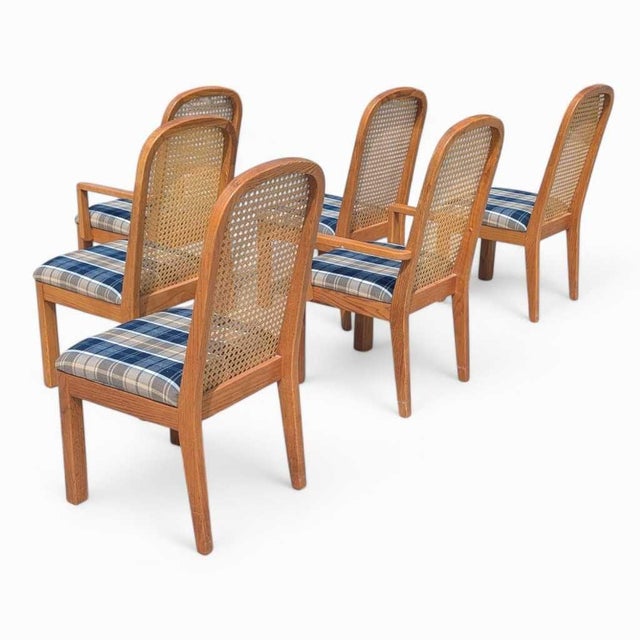 Postmodern Cane Back Dining Chairs by Douglas, Set of 6, 1980s For Sale - Image 13 of 18