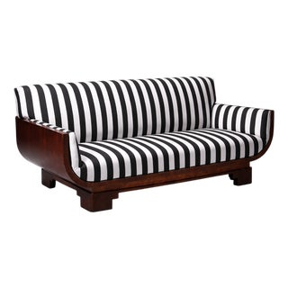 Art Deco Italian Settee in the style of Gio Ponti, 1930s For Sale