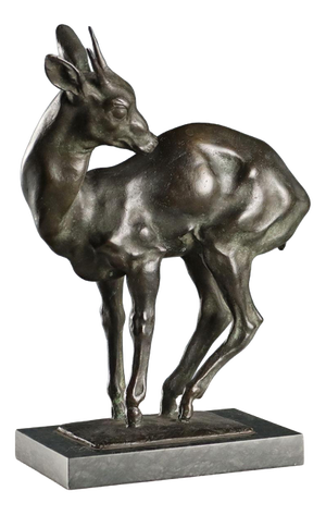 Bronze Fawn Sculpture attributed to Nando Conti