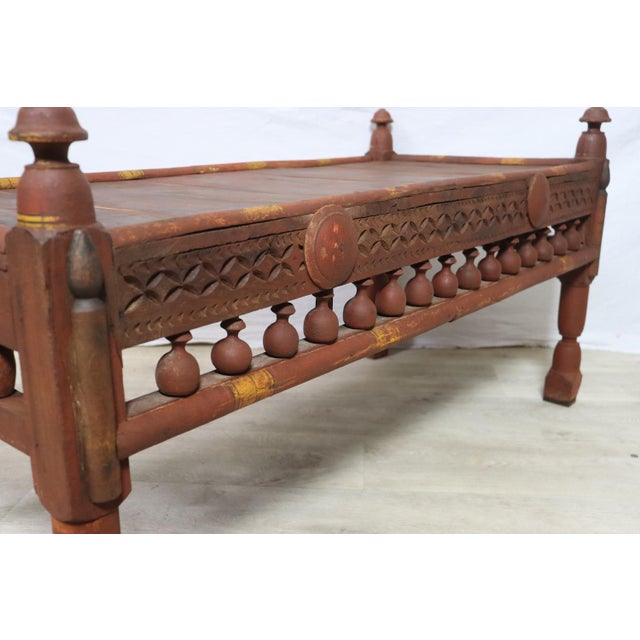 Antique Pakistanian Coffee Table in Wood, 1920s For Sale - Image 11 of 14