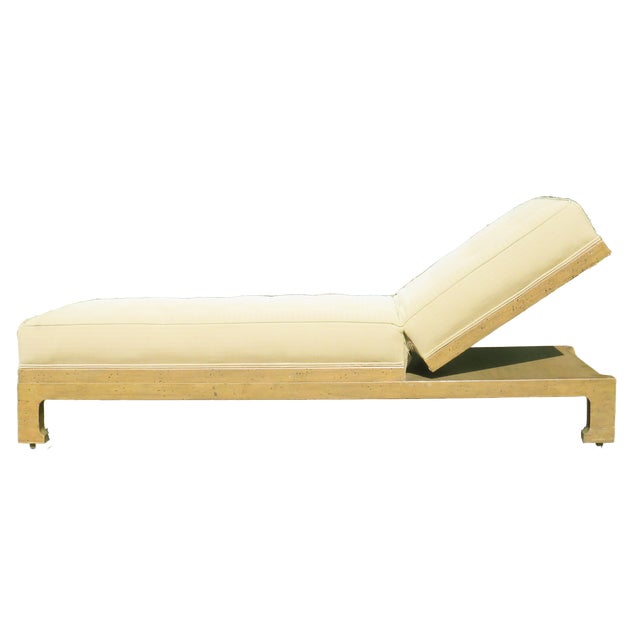 Wood Custom Adjustable Upholstered Daybed / Chaise For Sale - Image 7 of 10