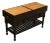 French Colonial Style Butcher Block Kitchen Island For Sale