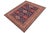 Abstract Boho Chic Super Kazak Blue/Beige Wool Rug - 7'10'' X 10'1'' For Sale - Image 3 of 10