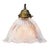 Vintage French Holophane Clear Pressed Glass Pendant Light For Sale - Image 6 of 7