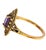 Vintage 14k Gold Amethyst Cocktail Ring For Sale - Image 4 of 5