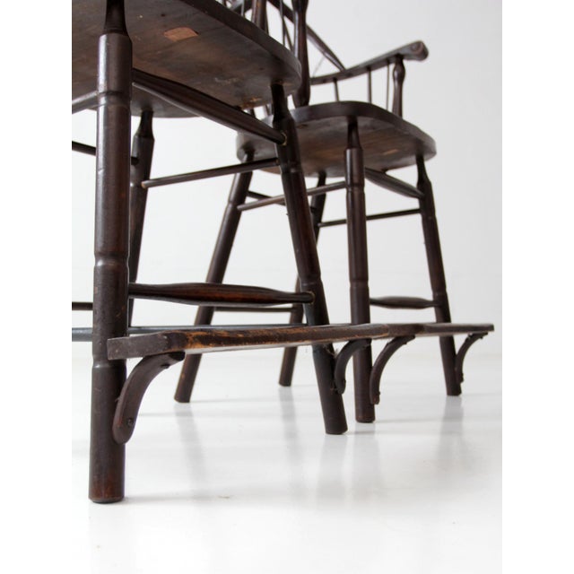 Antique Windsor Billiard Chairs Pair For Sale - Image 17 of 18