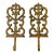 Mid 20th Century Florentine Gold Gilt Wall Hooks, a Pair For Sale