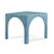 Boho Chic Tomlin Teal Game Table with Glass Top For Sale - Image 3 of 8