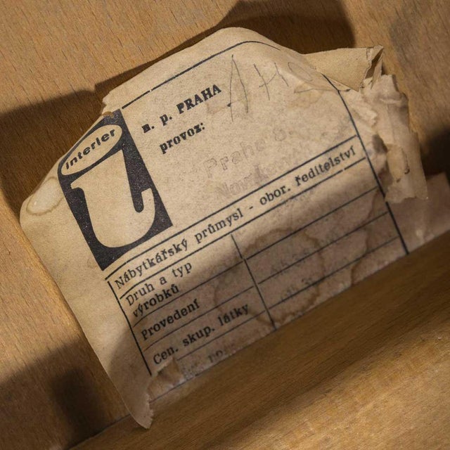 Mid-Century Upholstered Dining Chair from Interier Praha, 1960s For Sale - Image 4 of 12