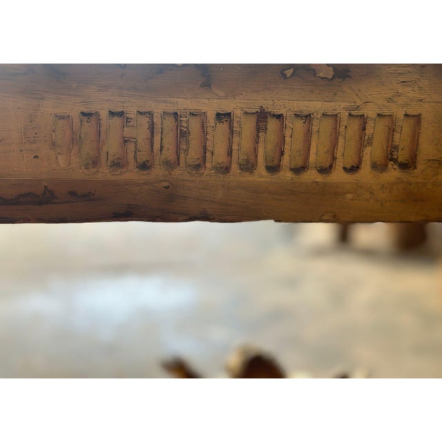 Important Late 19th C. English Neoclassical Giltwood Console Table W/ Marble Top For Sale - Image 10 of 11