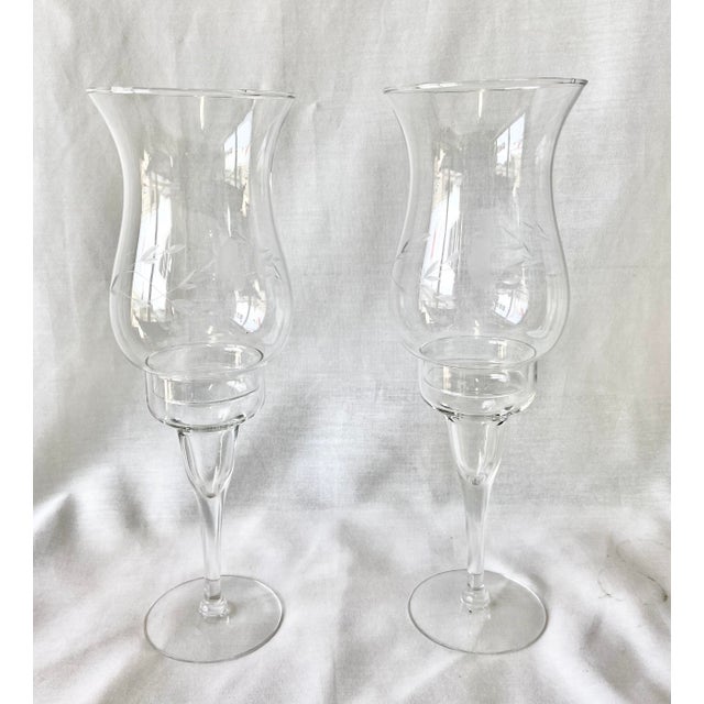 Princess House Hurricane Candle Holders