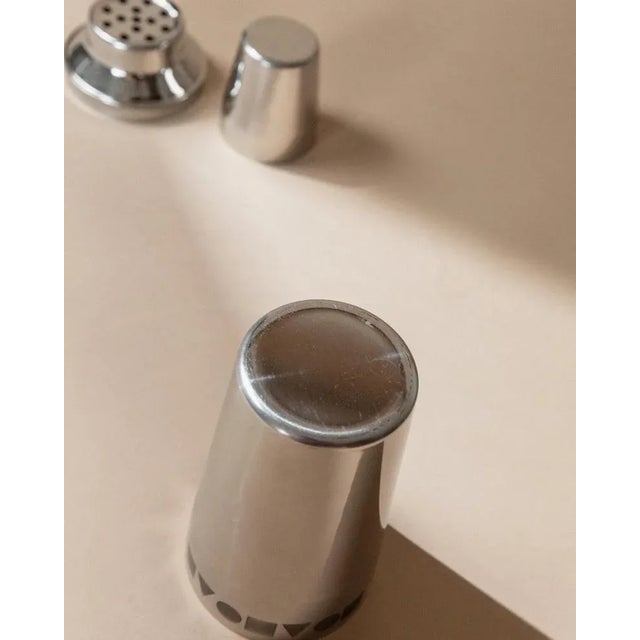 Vintage Geometric Cocktail Mixer in Stainless Steel, Italy, 1980s For Sale - Image 9 of 11
