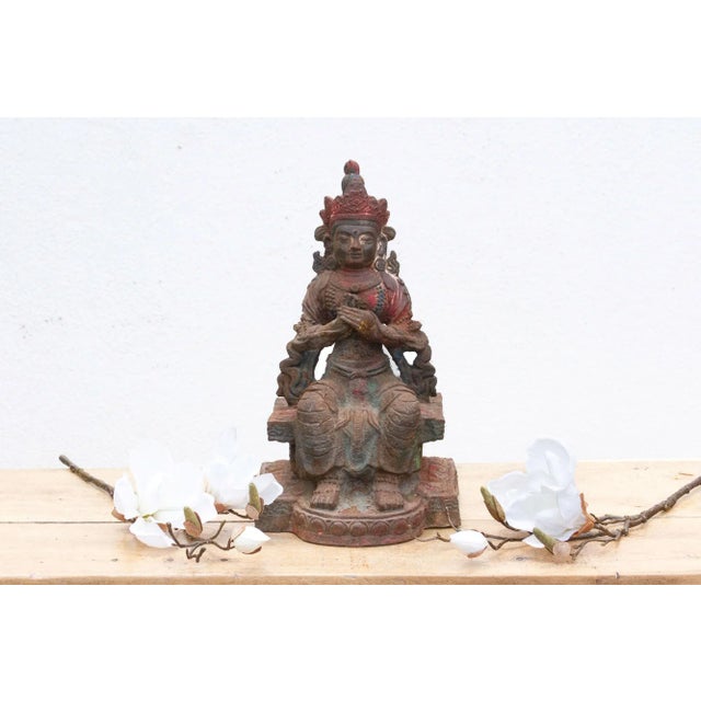 Himalayan Enlightenment, Metal Buddha Figure For Sale - Image 10 of 10