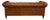 Top-grain leather in a vintage Cuban cigar tone covers an English sofa with a tufted backrest and rolled arms. Two padded...