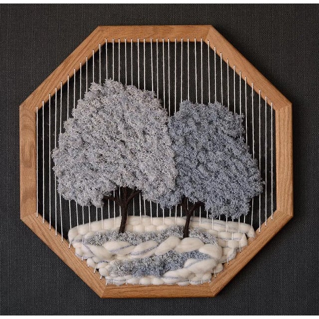 Vintage Mid-Century Vertical Strings Macrame Wallhanging For Sale - Image 11 of 12