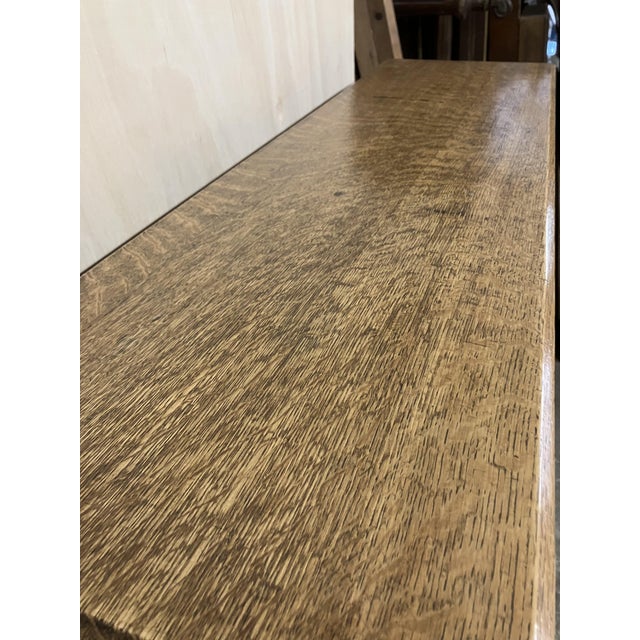 English Victorian Oak Bookcase, 1890s For Sale - Image 4 of 6