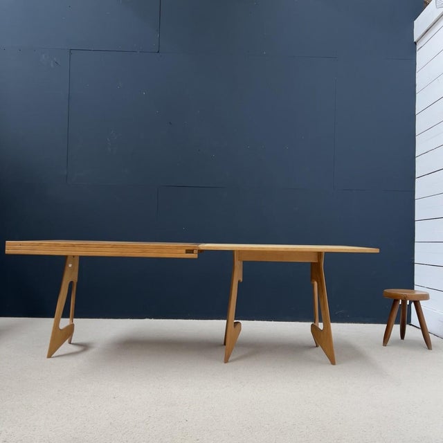 Mid-Century Modern Table by Guillerme Et Chambron for Votre Maison, 1950s For Sale - Image 3 of 8