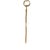 Metal 14k Yellow Gold Small Dagger Pendant/Charm With Flexible Bail For Sale - Image 7 of 9