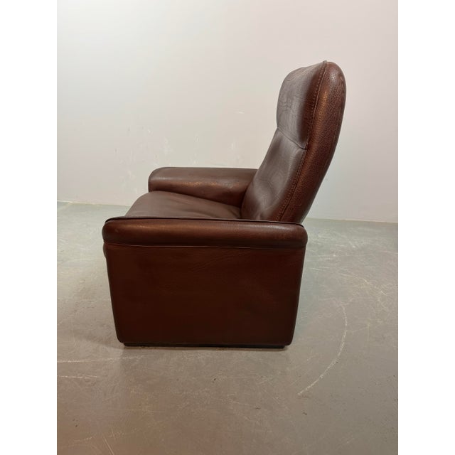 1970s Mid-Century Model DS-50 Lounge Chair in Brown Leather from de Sede, Switzerland, 1970s For Sale - Image 5 of 11