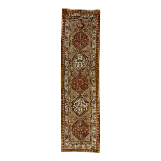 Turkish Vintage Runner Rug 3' x 11' #16712 For Sale