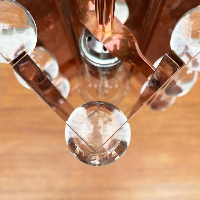 Mid-Century German Acryl and Copper Pendant Lamp from Cosack, 1960s For Sale - Image 16 of 18