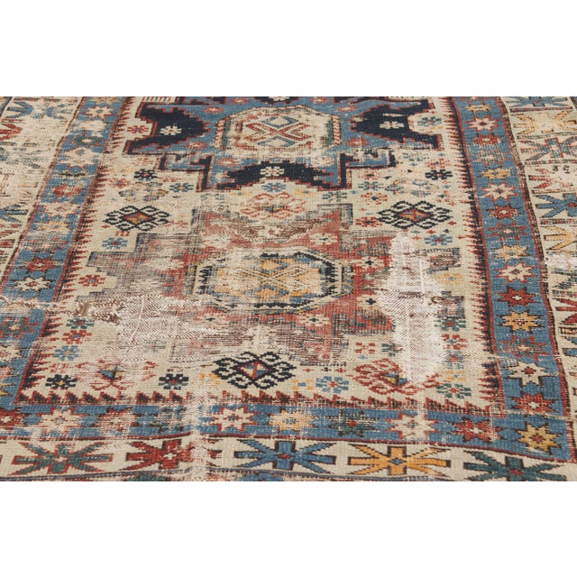 Late 19th Century Late 19th Century Caucasian Shirvan Rug, 03'03 X 04'07 For Sale - Image 5 of 10