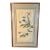 19th Century Chinese Silk Painting Bird & Florals Faux Bamboo Frame For Sale