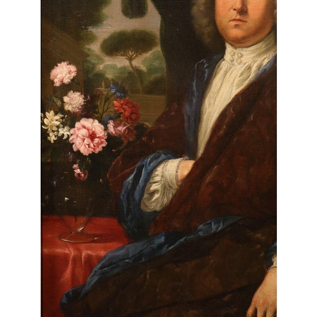 Workshop of Anton Raphael Mengs, Portrait of a Gentleman, 1760, Oil on Canvas For Sale - Image 4 of 16