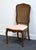 Broyhill Lenoir Furniture Country French Style Cane Back Dining Side Chair For Sale - Image 4 of 9