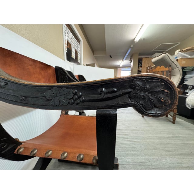 Renaissance-Style Savonarola Chairs, Pair For Sale - Image 10 of 12