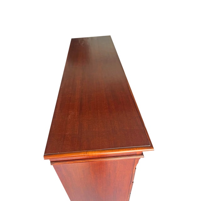 Large 15 Drawer Tall Traditional Wood Dresser Chest of Drawers in Antique Style For Sale - Image 4 of 10