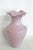 Lavender Art Glass Vase Tapered Bulbous Shape With Ruffled Pie Crust Rim 4882b For Sale - Image 4 of 8