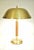 Swedish Art Deco Brass and Oak Table Lamp by Falkenbergs Belysning Ab, 1940s For Sale - Image 4 of 11