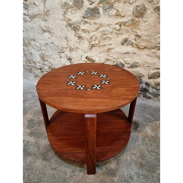 Mid-Century French Coffee Table in Hardwood, 1950s For Sale - Image 10 of 15