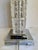 Metal Vintage Art Deco Style Architectural Cubed Glass & Chrome Table Lamp For Sale - Image 7 of 12