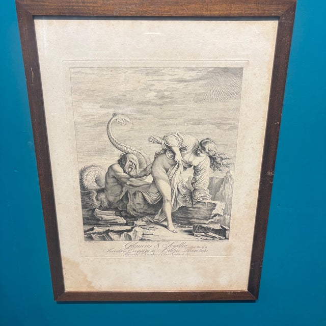 Hamlet Winstanley, Depicting the Myth of Glaucus and Scylla, 1720s, Engraving For Sale - Image 6 of 15
