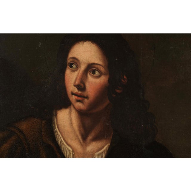Florentine School Artist, Saint John the Evangelist, 17th Century, Oil on Canvas, Framed For Sale - Image 5 of 8