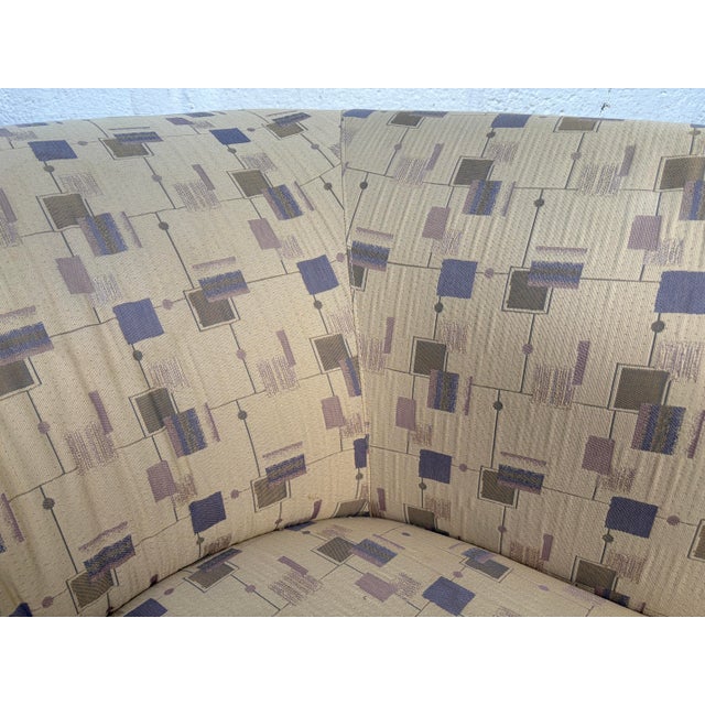 1990s Oversized Swivel Lounge Chairs Attributed to Weiman For Sale - Image 11 of 12