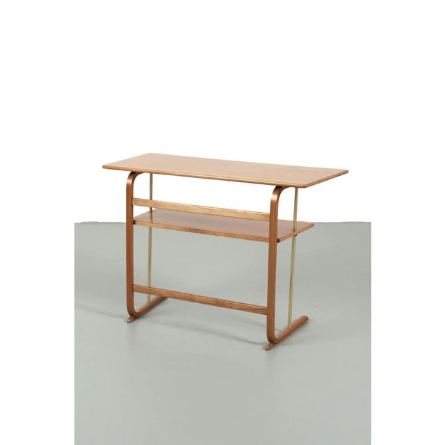 Vintage Console Table in Brass For Sale - Image 9 of 9