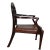 Georgian Style Mahogany Armchair W/Leather Upholstery For Sale - Image 4 of 8