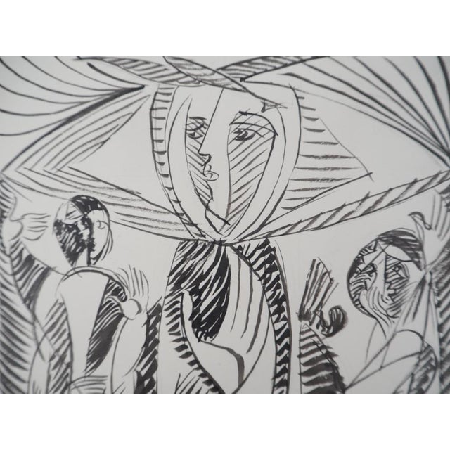 Léopold Survage, Adoration, 1945, Original Ink & Wash For Sale - Image 6 of 8
